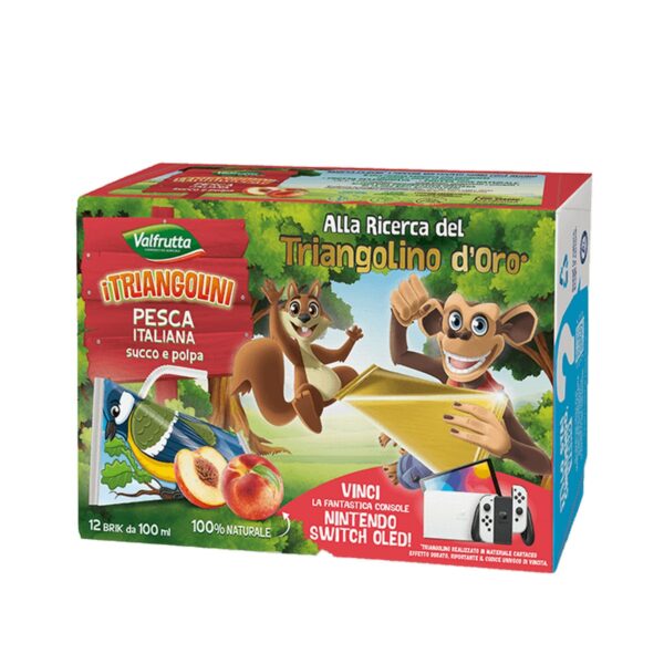 Valfrutta Triangolini Pesca ml.100x12