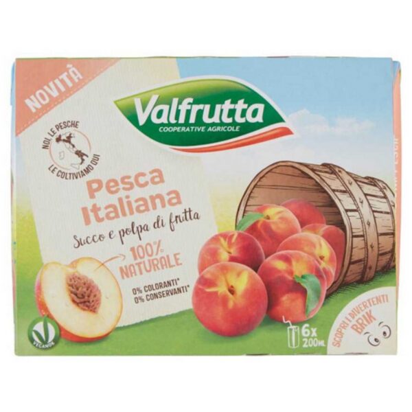 Valfrutta Pesca ml.200x6
