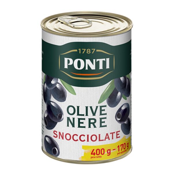 Ponti Olive Nere Snocciolate gr.400