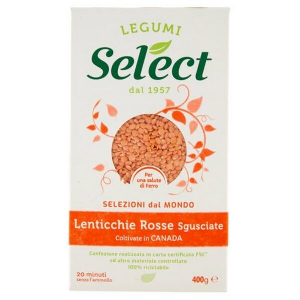 Select Lenticchie Rosse Decorticate gr.400