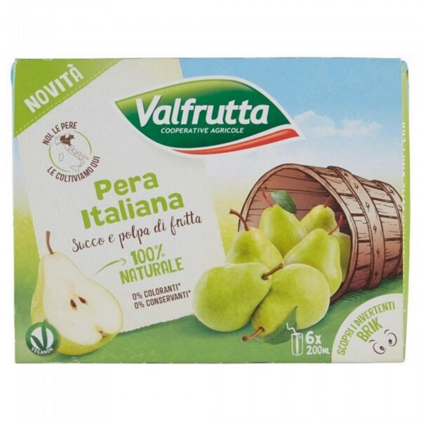 Valfrutta Pera ml.200x6